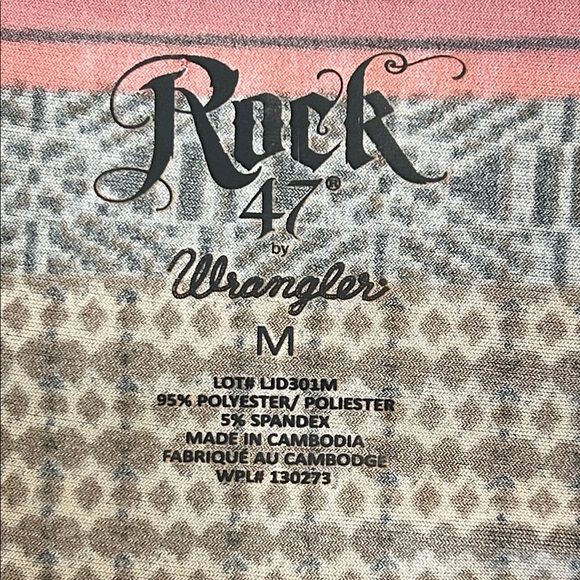 ROCK 47 by Wrangler Tribal Patterned Dress in Red and Brown, size M. EUVC - Picture 2 of 5